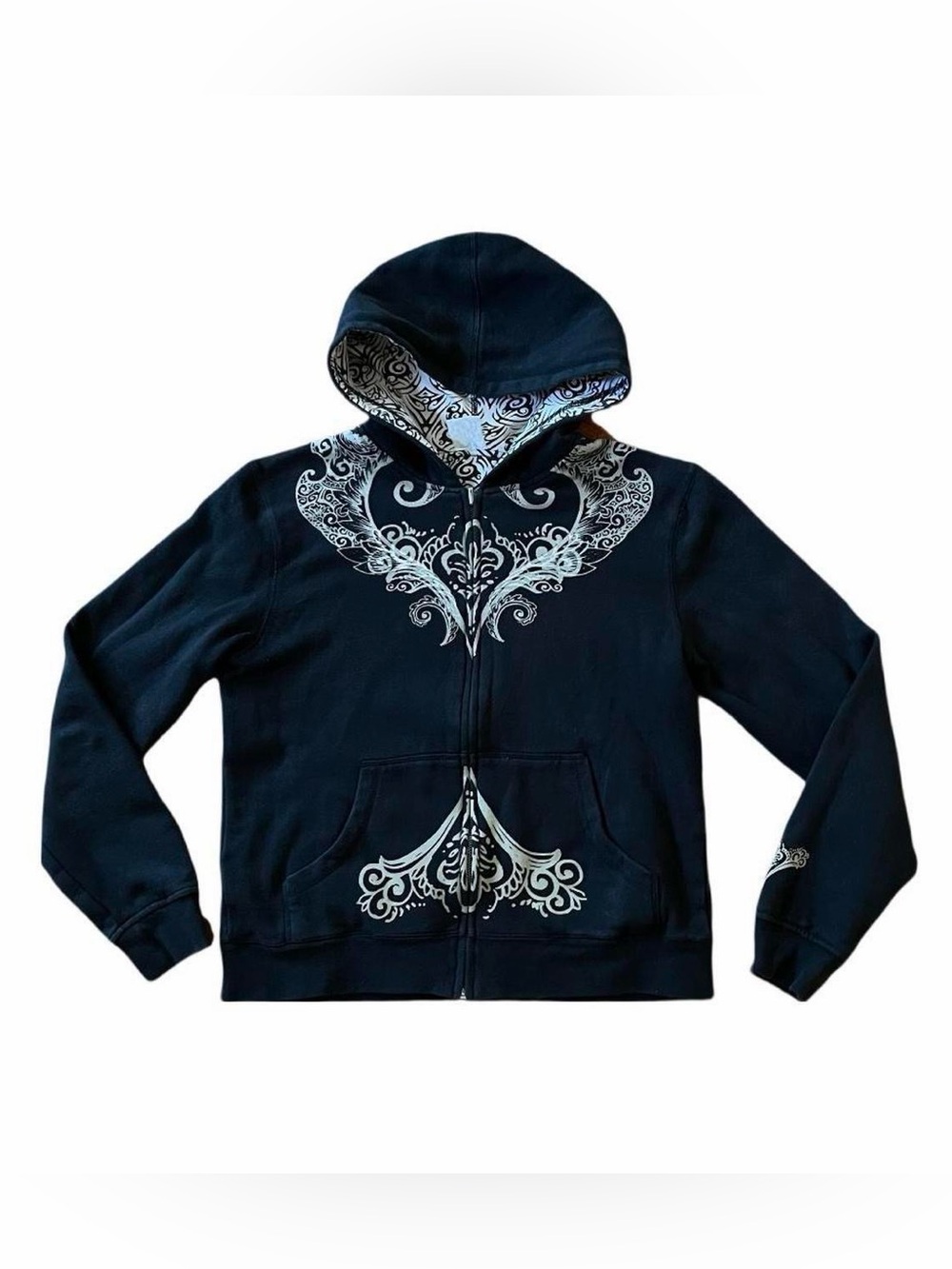 Vintage Crazy Shirts Y2K Reversible Graphic Hoodie S
